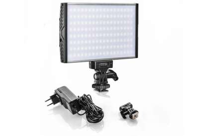 Walimex Pro Niova 300 Bi Color LED-Videoleuchte – 30W, 3000 Lumen, 3200-5600K, Mit Akku & Zubehör (für Video, Streaming, Foto)