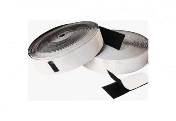 Selbstklebendes Klettband Loop 50mm x 25m schwarz