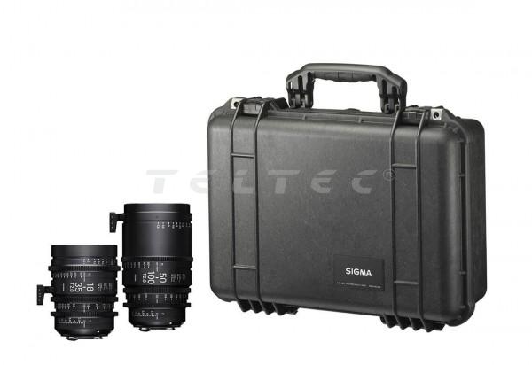 Sigma 18-35mm T2 + 50-100mm T2 + Case, EF Kit