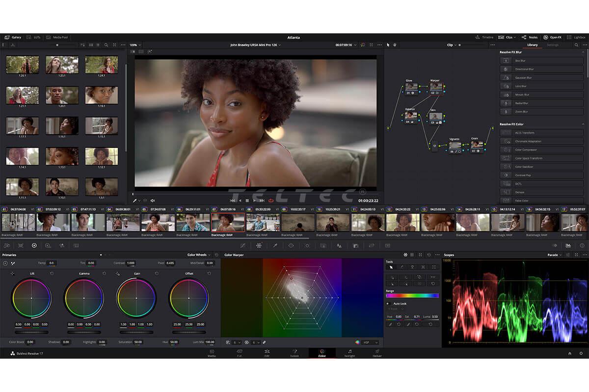 Blackmagic Design DaVinci Resolve Studio | Editing / Compositing | Software  / Plugins | Post & IT | Teltec | Video-, Audio- & Studio-Equipment