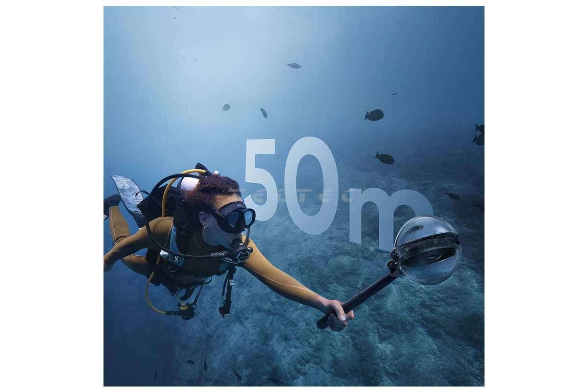 Honbobo Wasserdichtes Gehäuse für Insta360 X5, 60M Unsichtbar Tauchgehäuse Unterwassergehäuse Invisible Dive Case Schutzgehäuse Zubehör für Insta360 X5