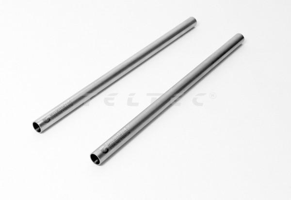 Bright Tangerine Sterling Titanium Rod (12", 15 mm)