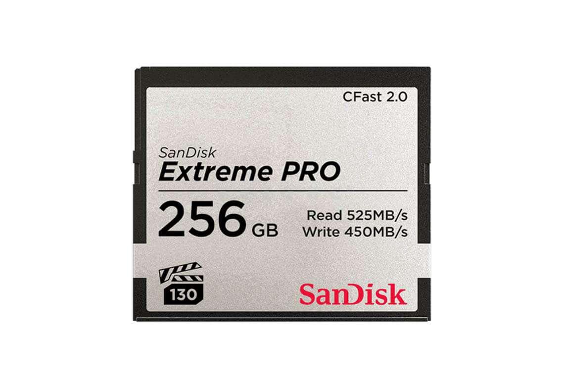 SanDisk CFast 2.0 Extreme Pro 256 GB 525 MB/s - Teltec | Video 