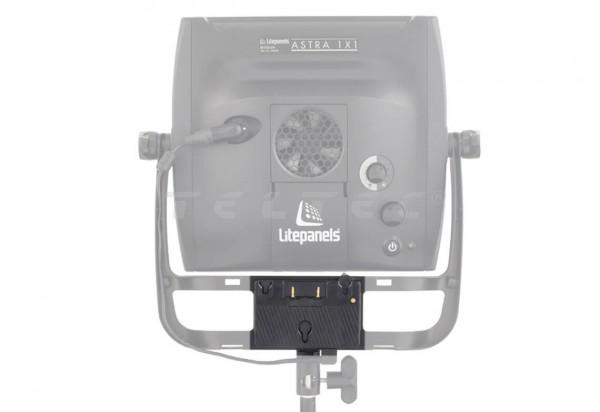 Litepanels Astra 1x1 Gold mount Battery plate w/ca