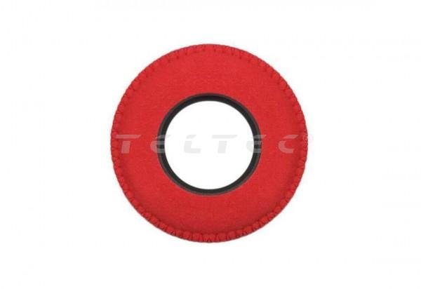 Bluestar Augenleder aus Mikrofaser, rund / groß / Rot