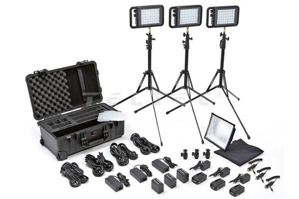 Litepanels Lykos+ BiColor Flight Kit with Battery Bundle