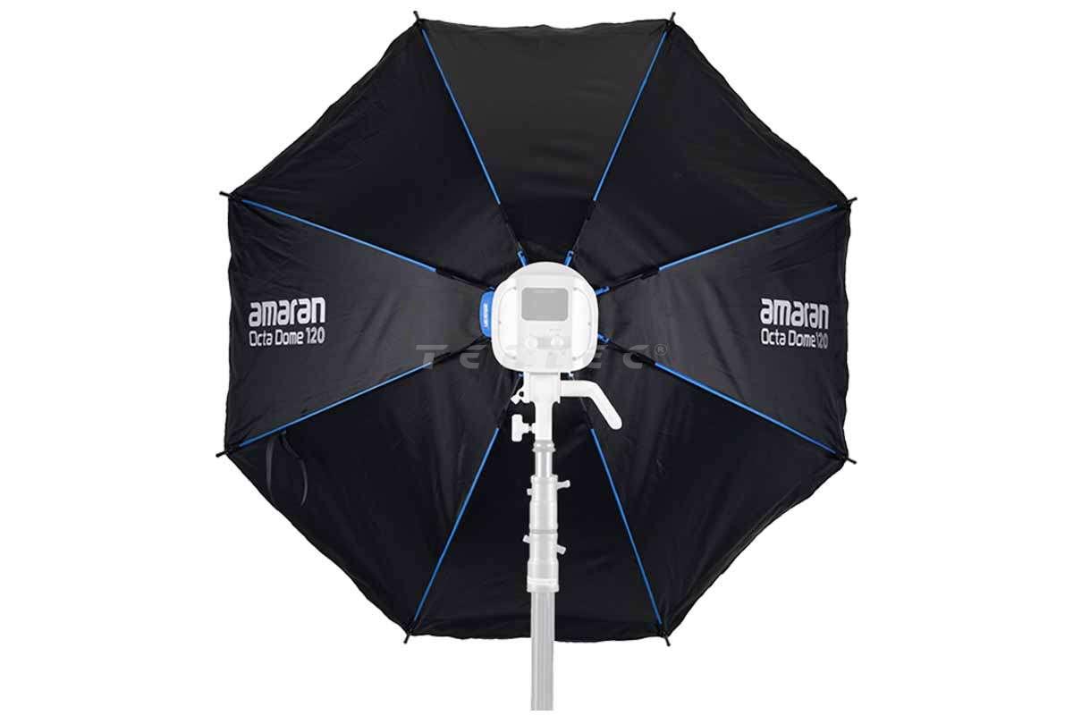 Amaran Octa Dome 120 Cm – Boîte à Lumière Octogonale Pliable 47 Pouces, Nid D'Abeille, Installation 1 Seconde, Compatible Bowens Amaran 300C 150C 200X Etc.