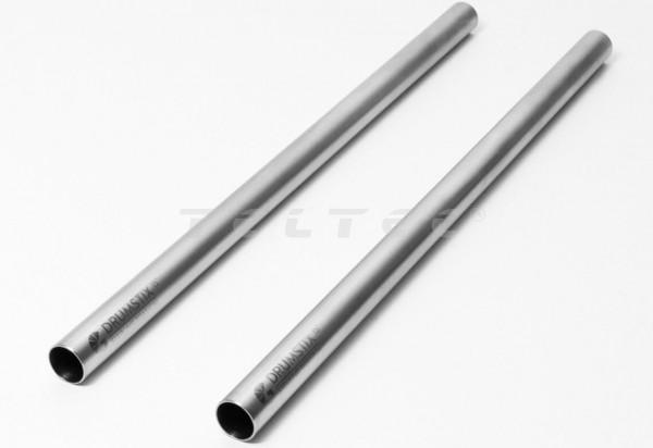 Bright Tangerine Sterling Titanium Rod (15", 19 mm)