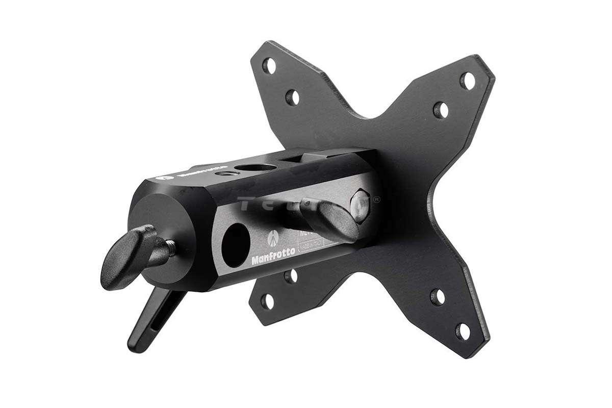 Manfrotto VESA Monitorhalterung – Bis 30 Kg, Für Beleuchtungsstative & Mehr